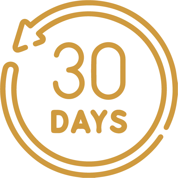 30 days return icon