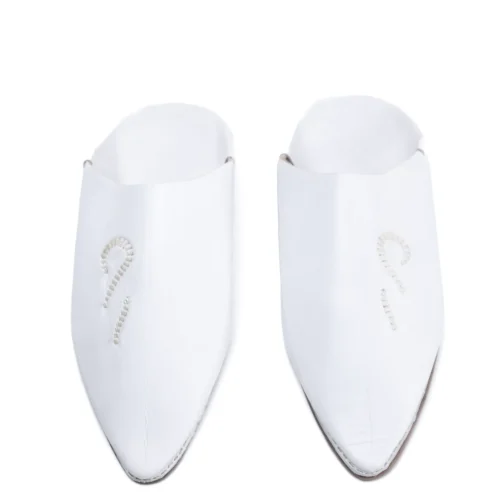 Men’s Embroidered Leather Slippers