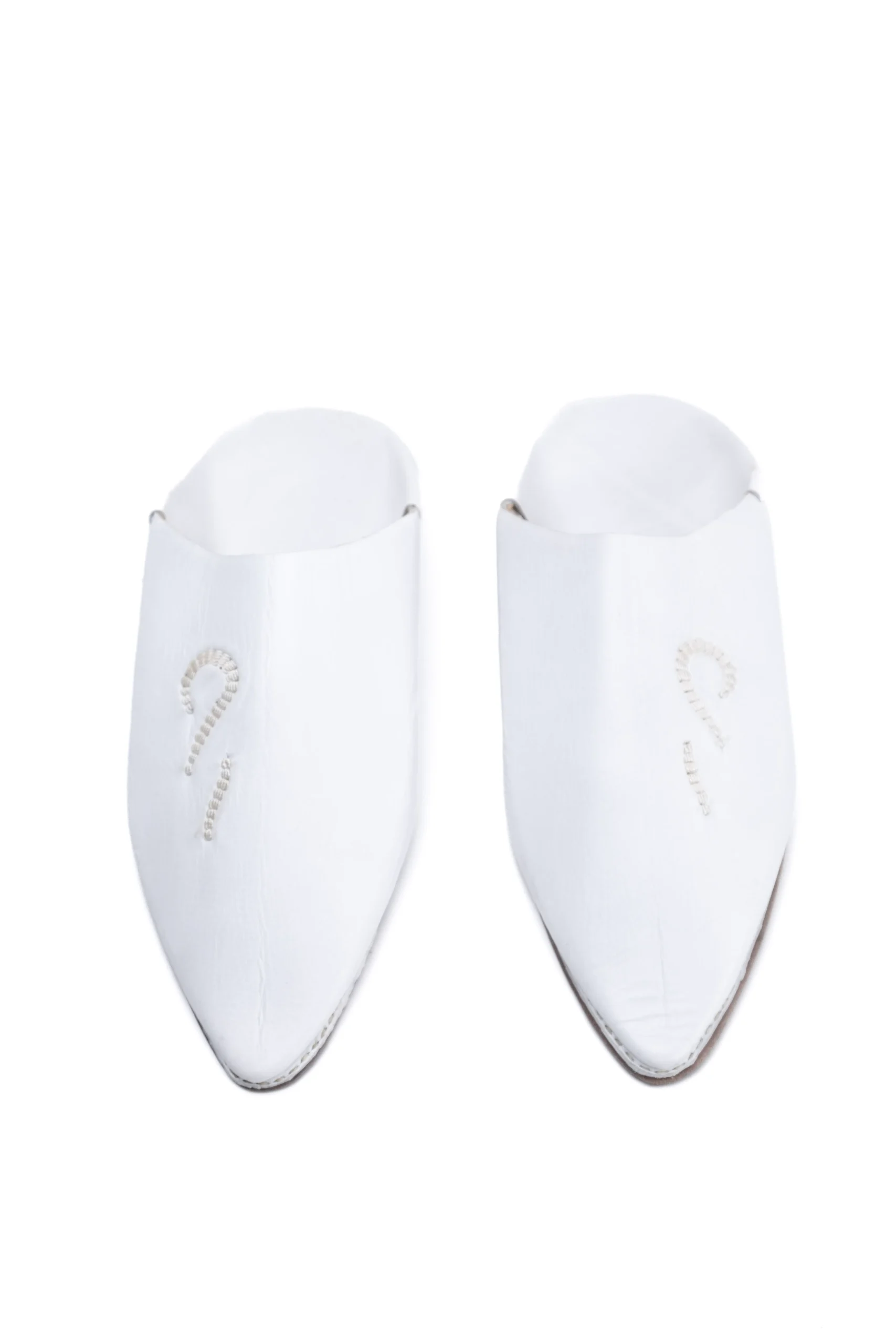 Men’s Embroidered Leather Slippers