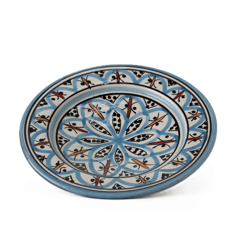 Moroccan colorful Handmade Ceramic Plate