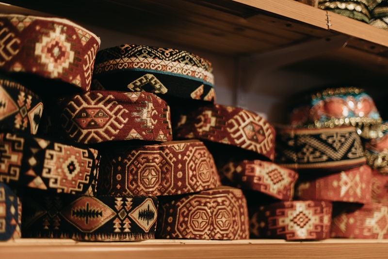Moroccan Leather Pouffes