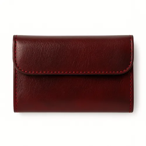 Dark Burgundy Moroccan Leather Wallet