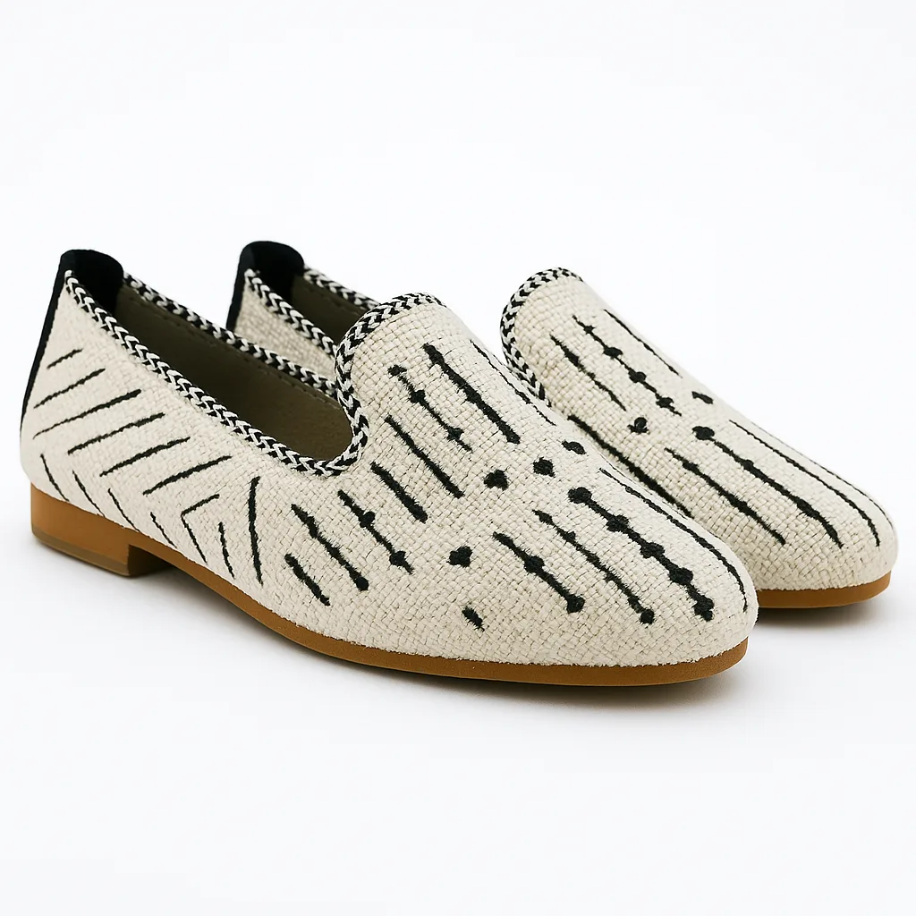 Ladies Mule Slippers – Handmade Moroccan Mudcloth Style