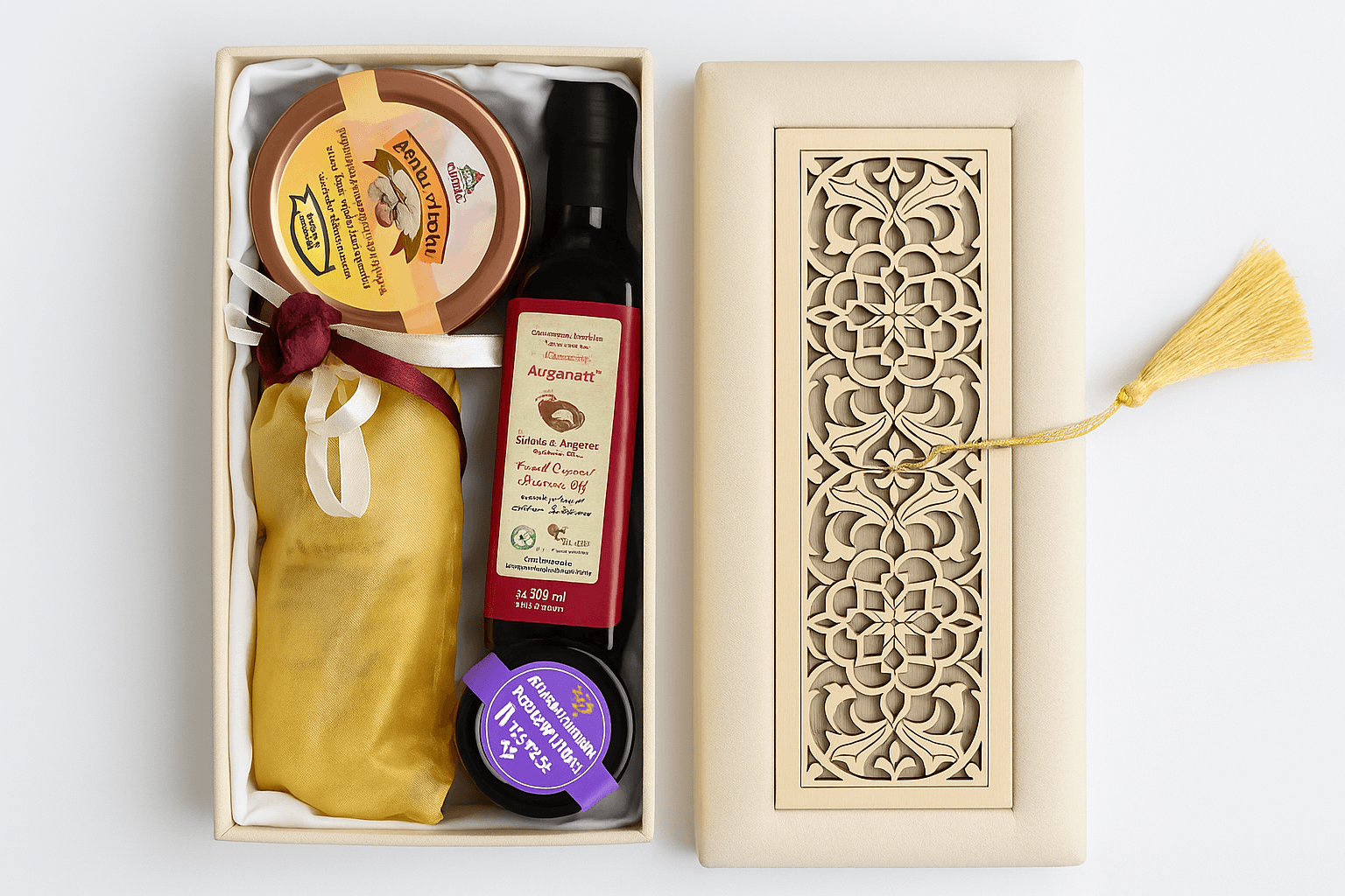 Luxury Moroccan Wellness Gift Box – White Edition