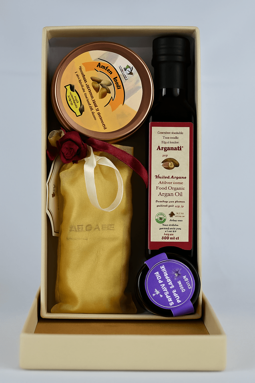 Luxury Moroccan Wellness Gift Box – White Edition