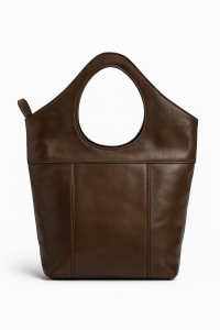 Brown Leather Tote Bag – Handmade Moroccan Arm Carry