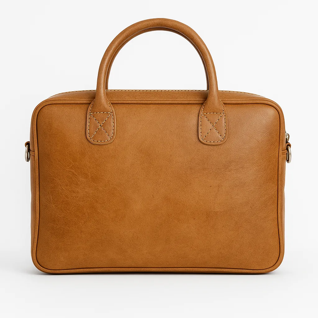Tan Leather Crossbody Bag – Handmade Minimalist Shoulder Satchel