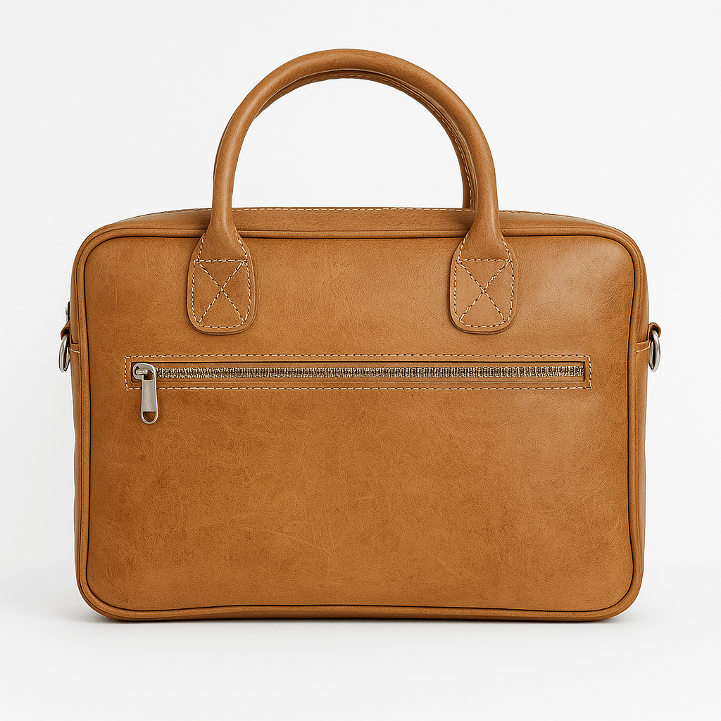 Tan Leather Crossbody Bag – Handmade Minimalist Shoulder Satchel