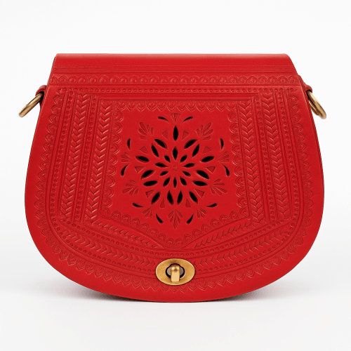 tan leather messenger bag