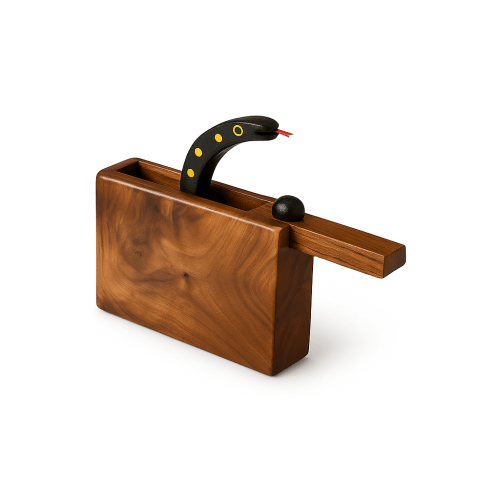 Handcrafted Wooden Prank Snake Box – Surprise Snake Toy