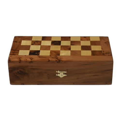 Wooden Chess Box – Olive & Maple Inlay