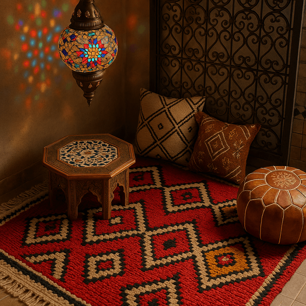 How to Style a Moroccan Rug in a Contemporary UK Home
