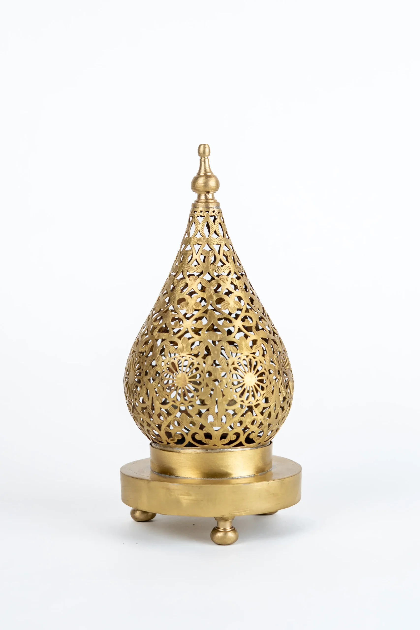 Silver Moroccan Table Lamp – Handcrafted Antique Style Lighting