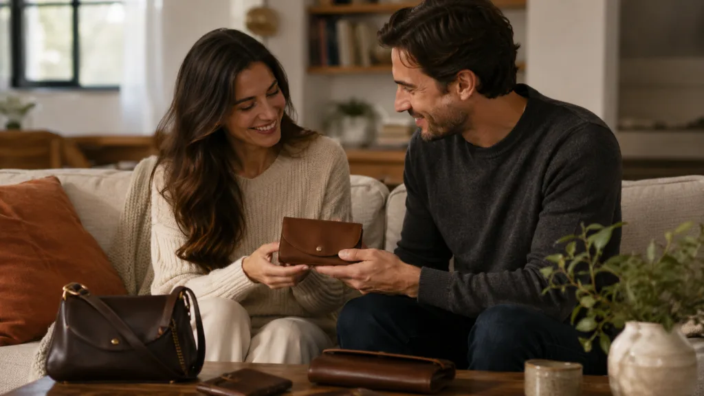 leather anniversary gifts for her