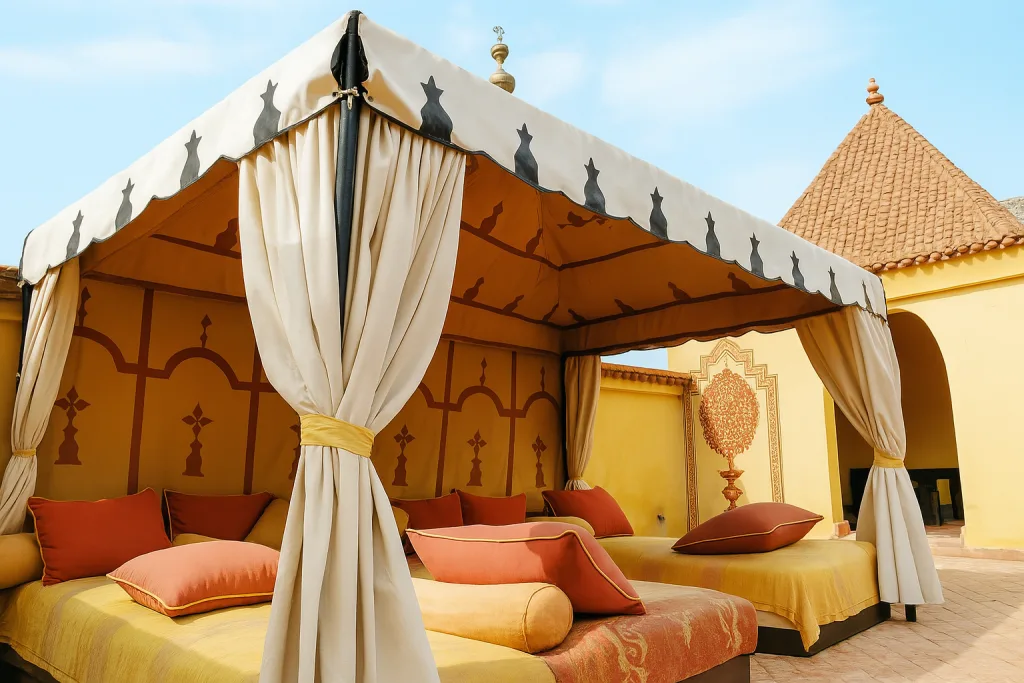 Burning Man Tents with a Twist Discover the Moroccan Corner This Year