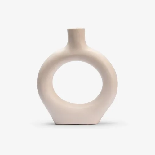 Minimalist Round Ceramic Vase