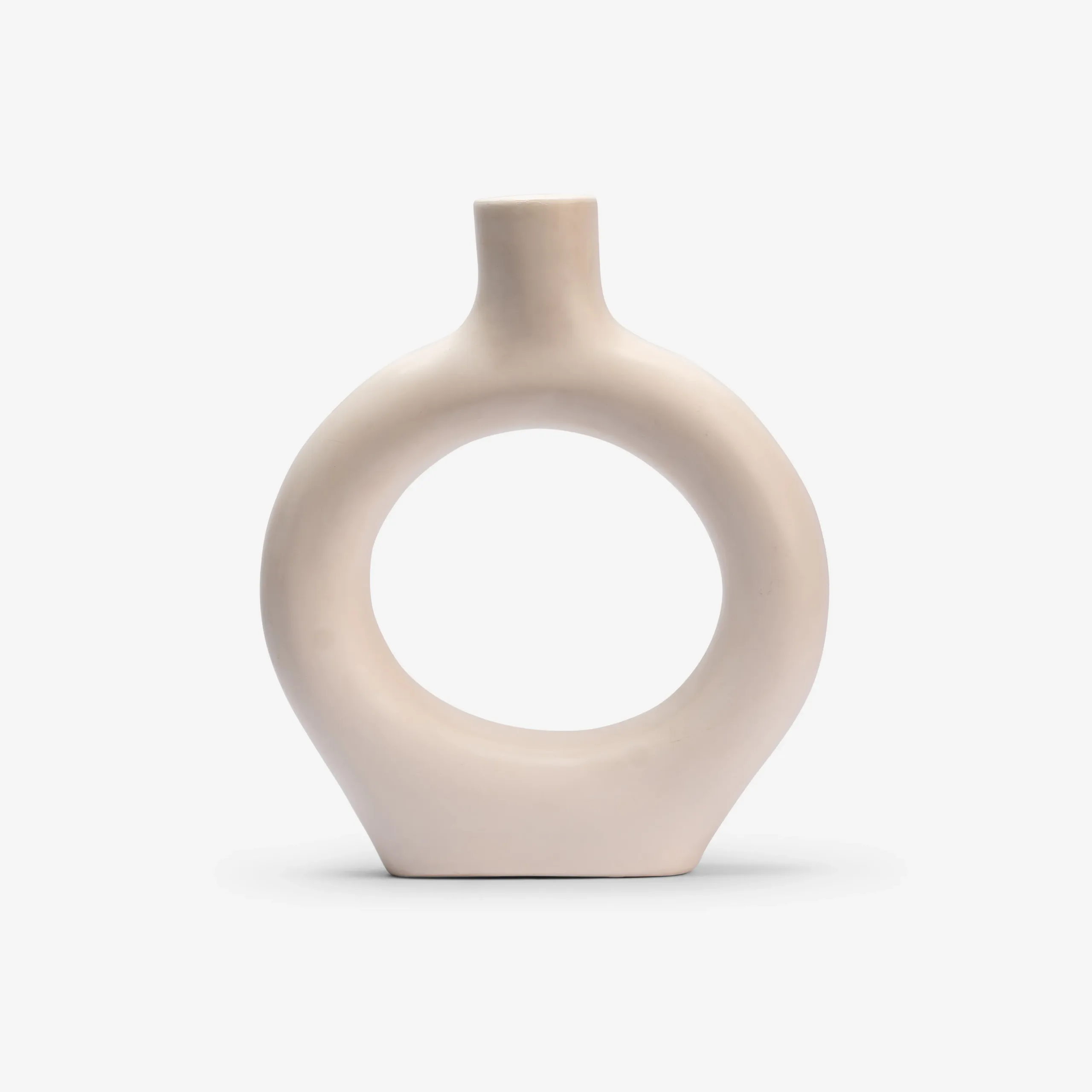 Minimalist Round Ceramic Vase