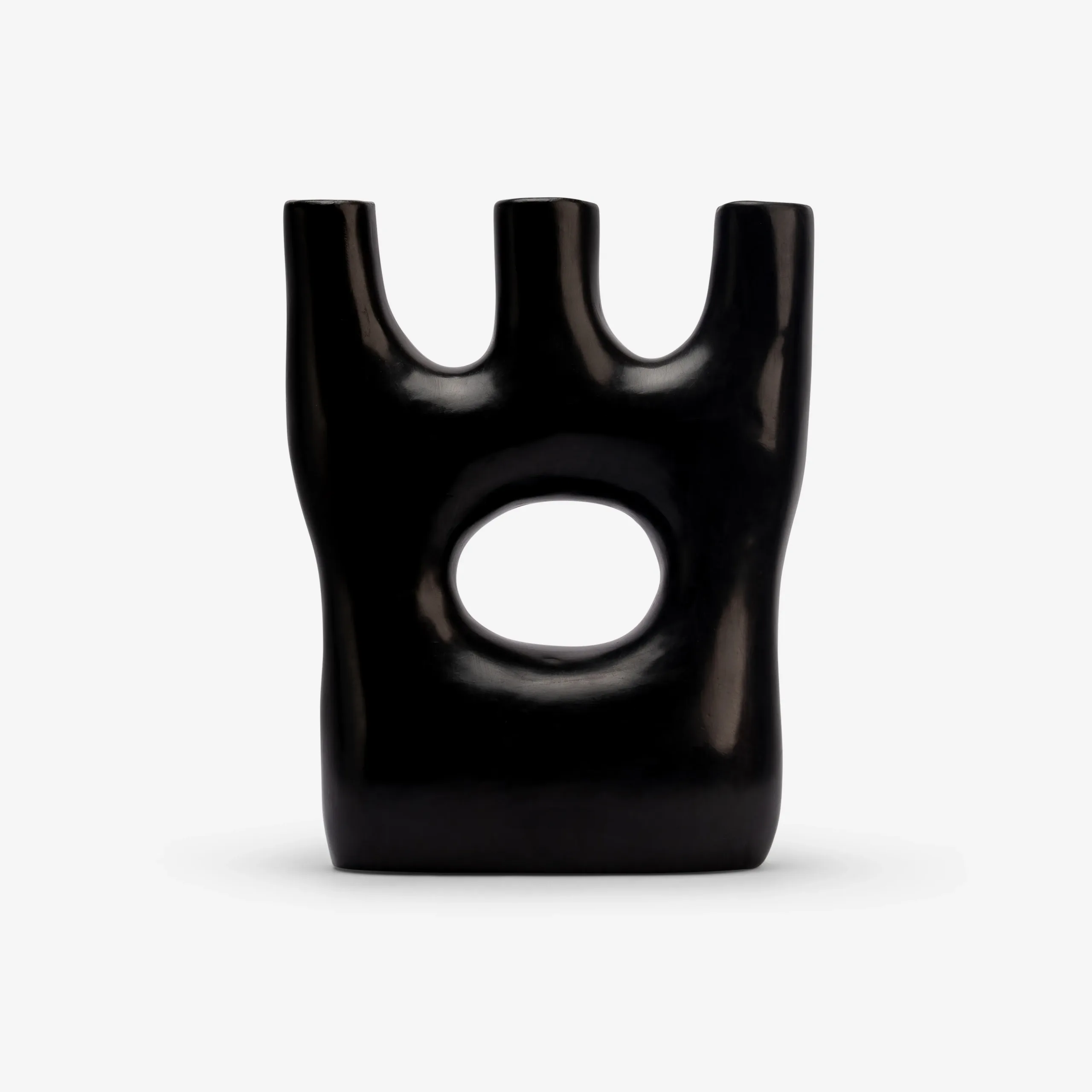 Black Decorative Ceramic Vase