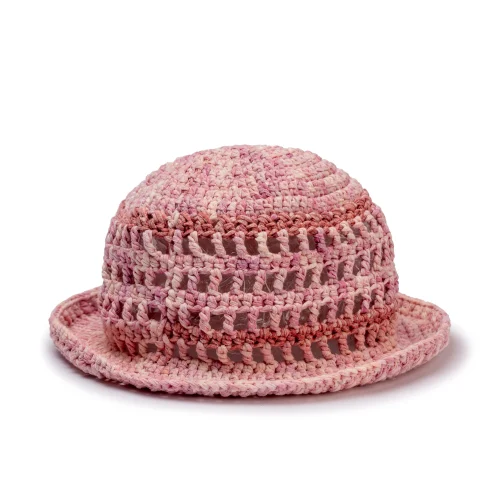 Pink Crochet Bucket Hat – Lightweight Handmade Summer Accessory