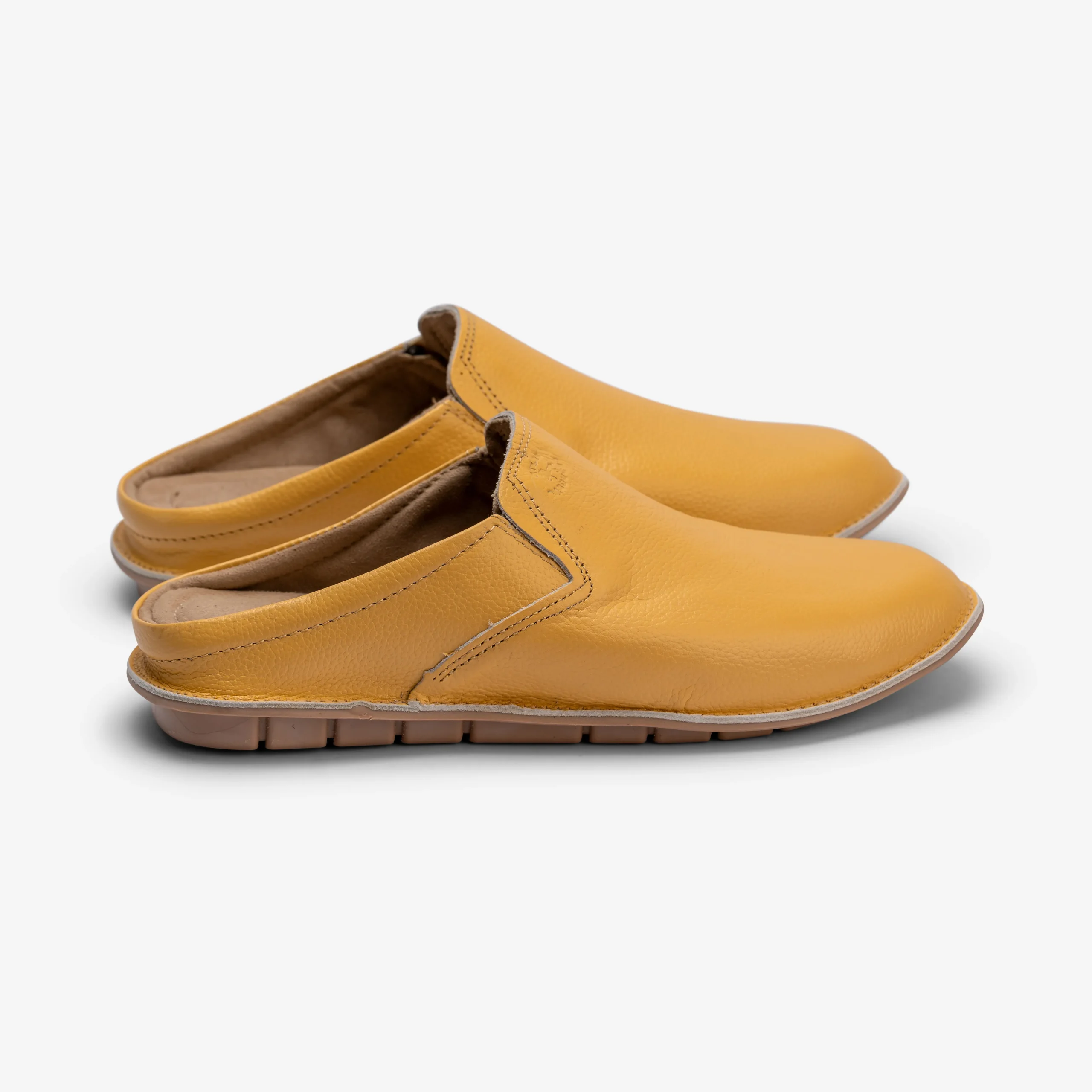 Yellow Leather Mule