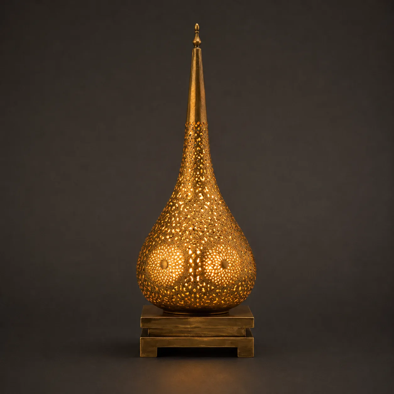 Moroccan Brass Table Lamp