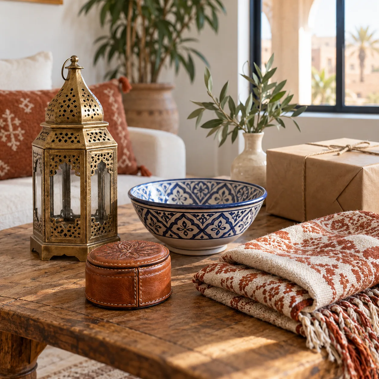 Best Moroccan Souvenirs to Buy Online - Moroccan Souvenirs above a table