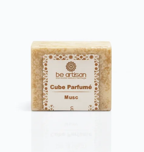 Cube Parfumé Musc – Moroccan Beldi Soap with Musk Essence
