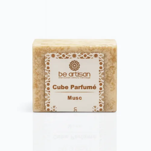 Cube Parfumé Musc – Moroccan Beldi Soap with Musk Essence