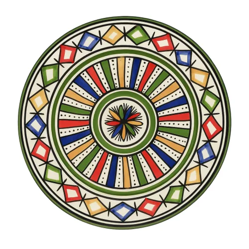 Hand-Painted Artisan Ceramic Plate