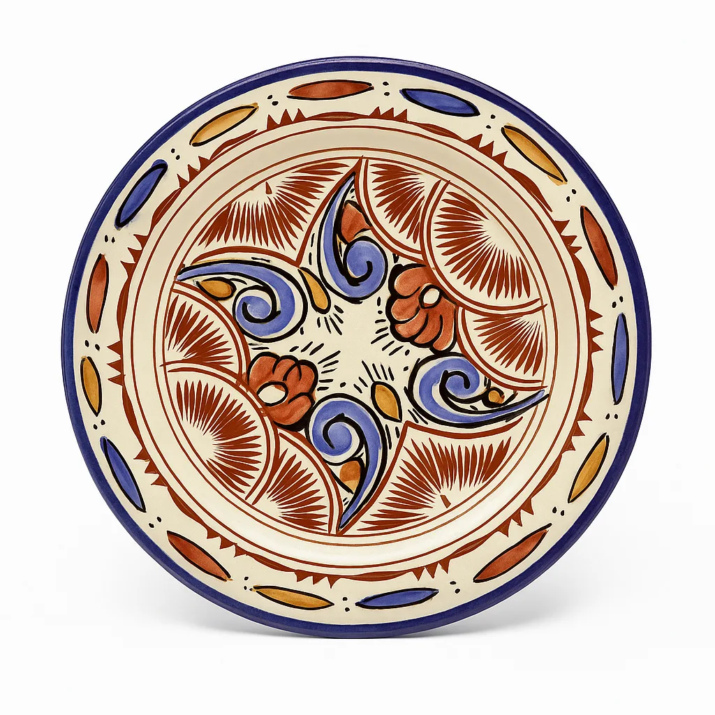 Terracotta & Blue Floral