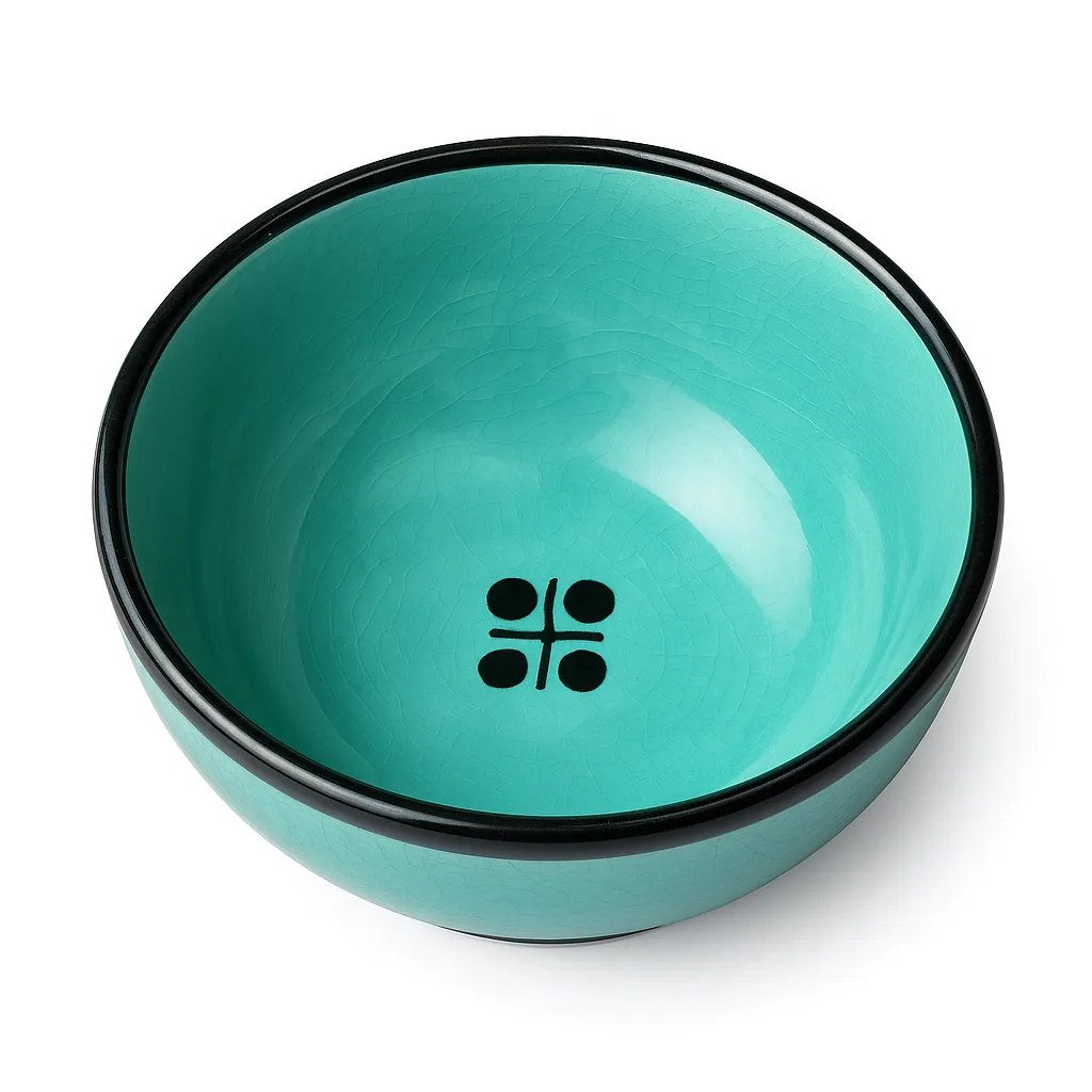 Handmade Moroccan Ceramic Serving Bowl – Turquoise Green Decorative Bowl - Image 2