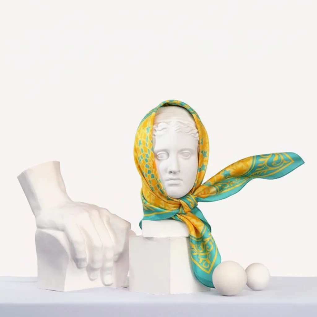 Golden Moroccan Head Scarf