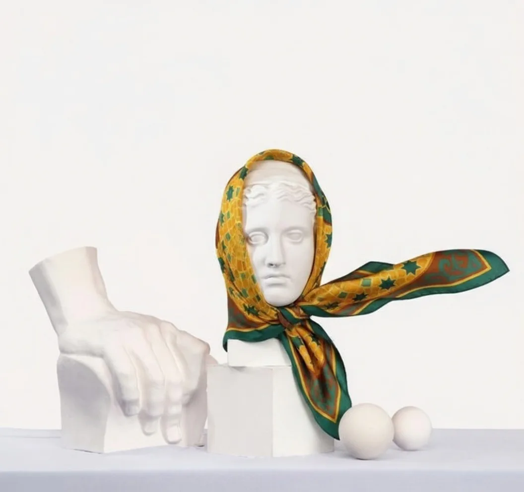 Moroccan Head Scarf – Étoile du Sud | Artisan Pattern Scarf Set