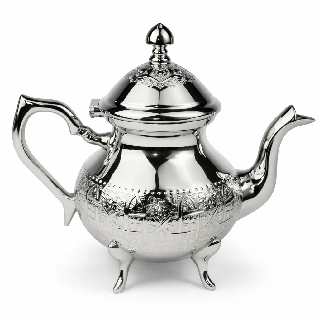 Moroccan Tea Pot with Artisan Tassel Detail