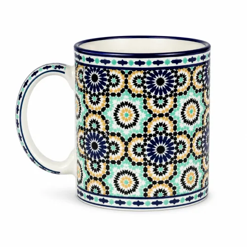 Handcrafted Moroccan Mosaic Ceramic Mug