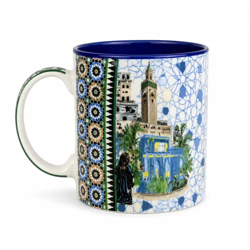 Handcrafted Moroccan Tea Mug with Mosaic Art