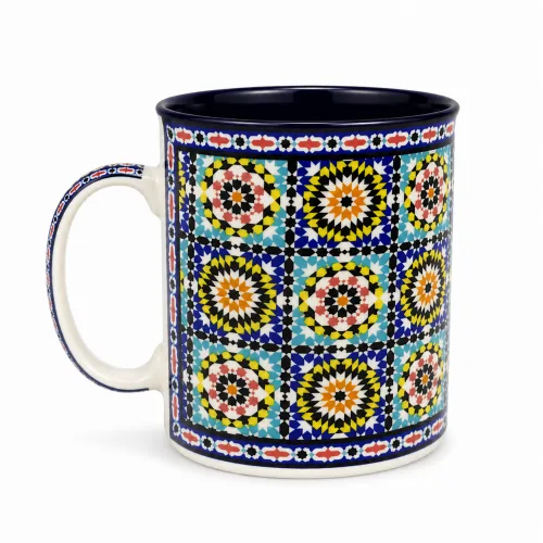 Handmade Moroccan Mosaic Ceramic Mug