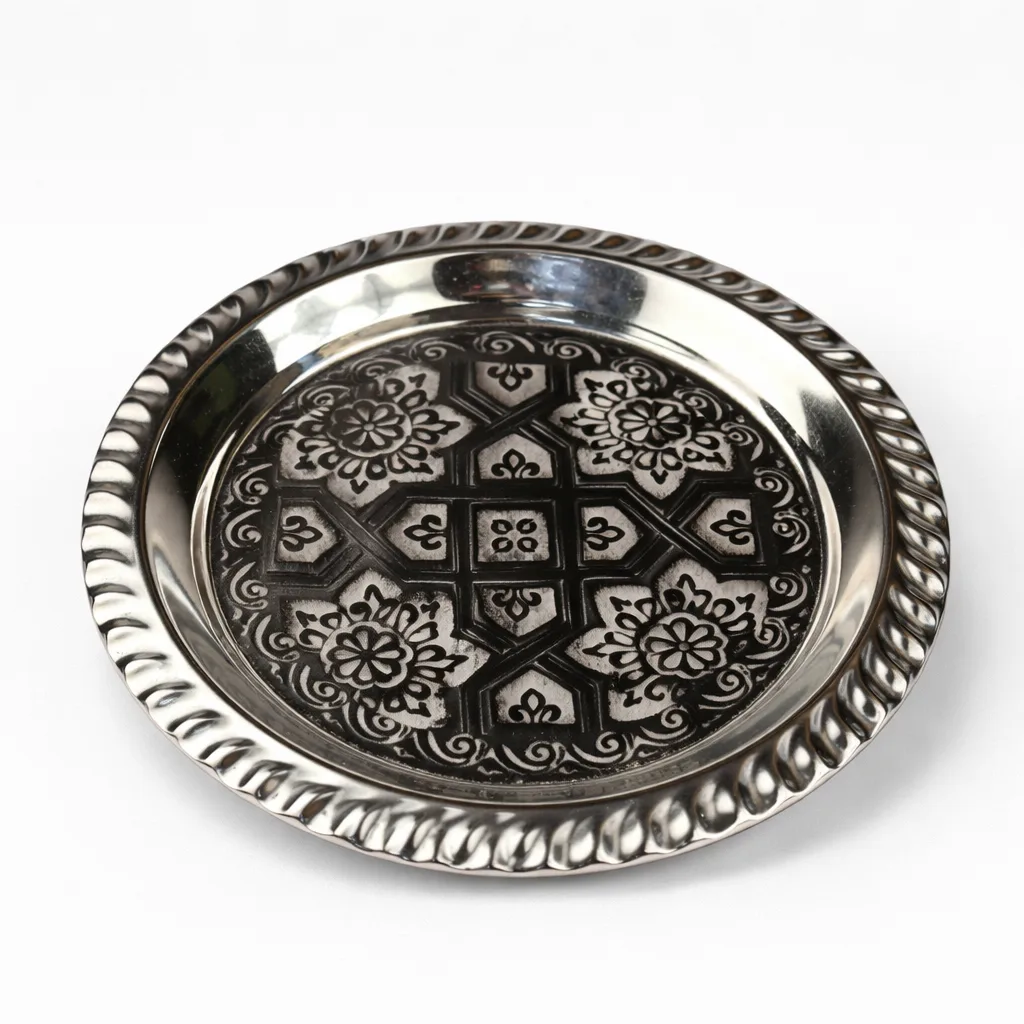 Compact Floral Geometry Tray