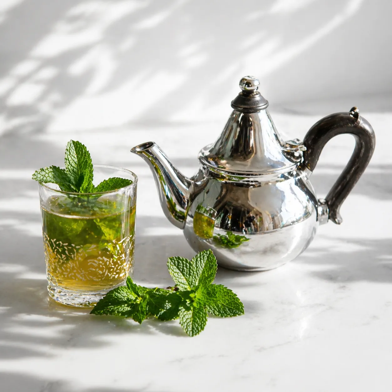 green tea and mint leaves benefits