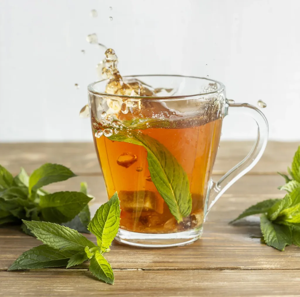 Green Tea and Mint herbal Leaves Moroccan Daily Ritual