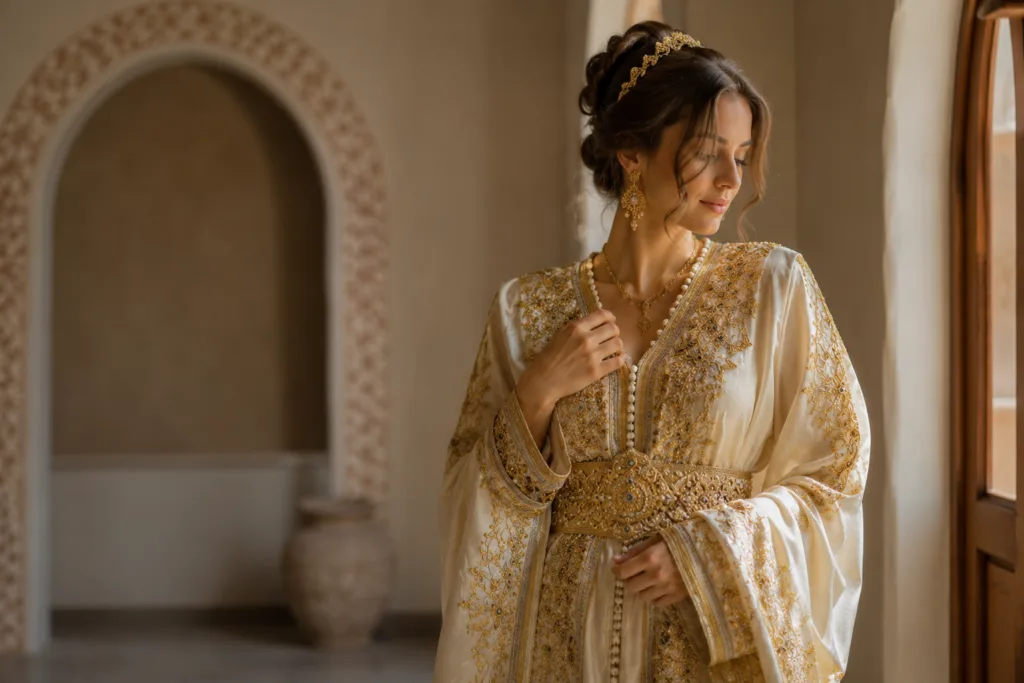 Moroccan White Bridal Wear