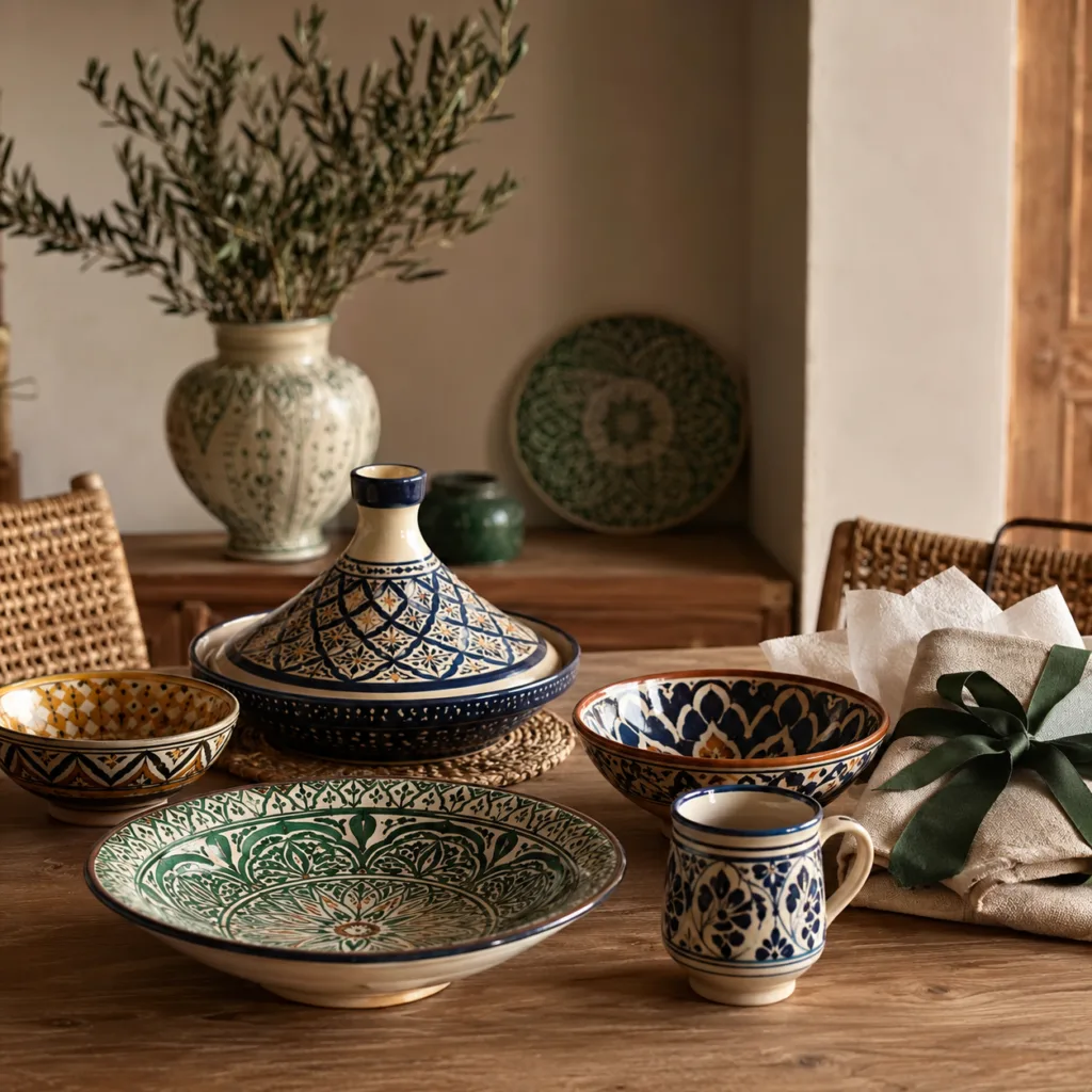 Moroccan Ceramics at Home Dining, Display and Gifting Ideas