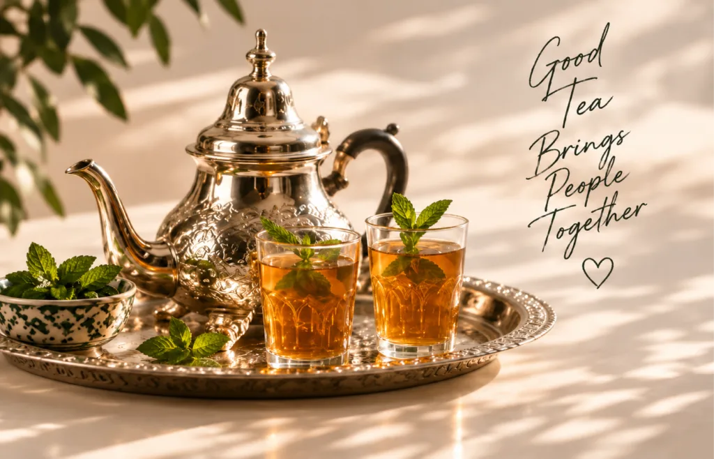 Hero Image with Moroccan Tea