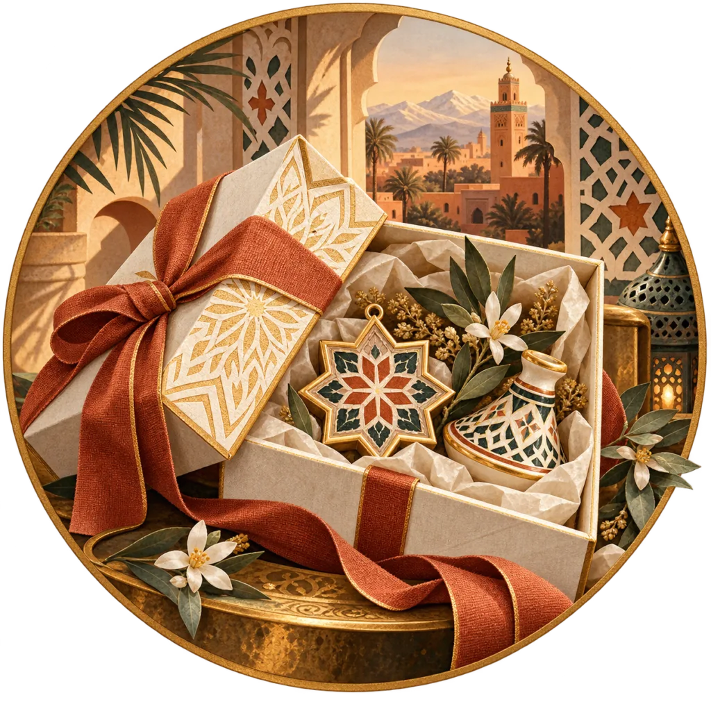 Moroccan Gift Box with Zellige Star