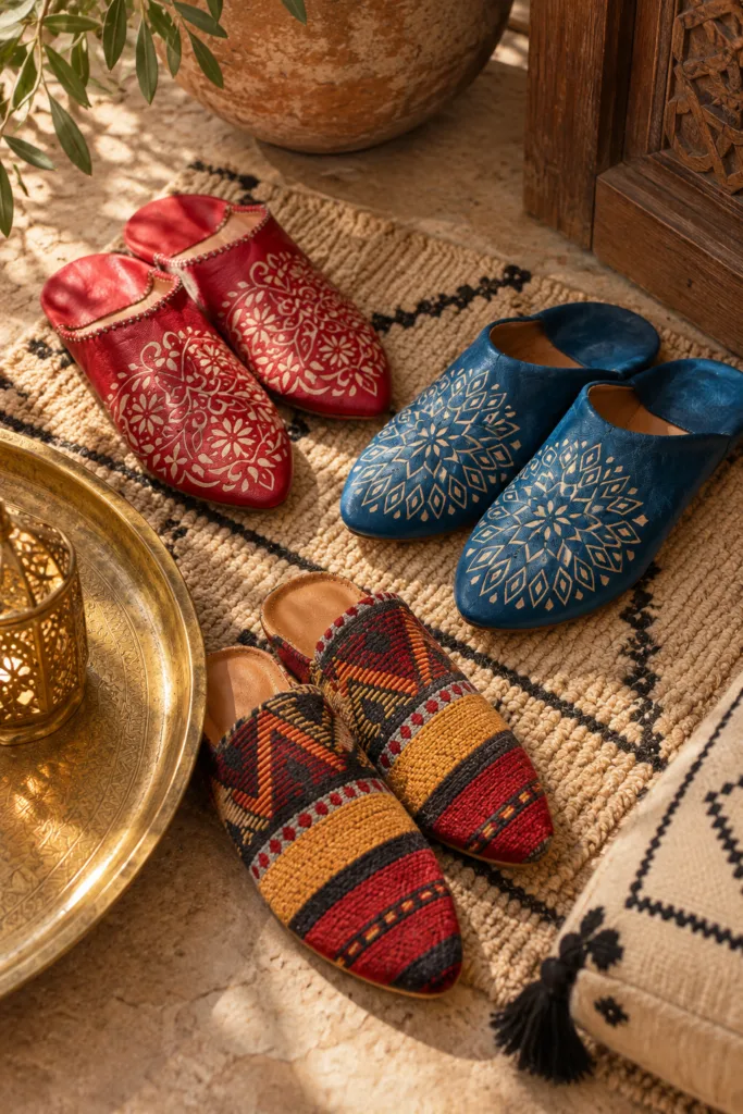Sunlit Moroccan Babouche Still Life
